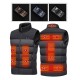 TENGOO HV-11 Heated Vest 11 Heating Areas Men Jacket Heated Winter Womens Electric Usb Heater Tactical Jacket Man Thermal Vest Body Warmer Coat