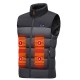 TENGOO HV-11 Heated Vest 11 Heating Areas Men Jacket Heated Winter Womens Electric Usb Heater Tactical Jacket Man Thermal Vest Body Warmer Coat